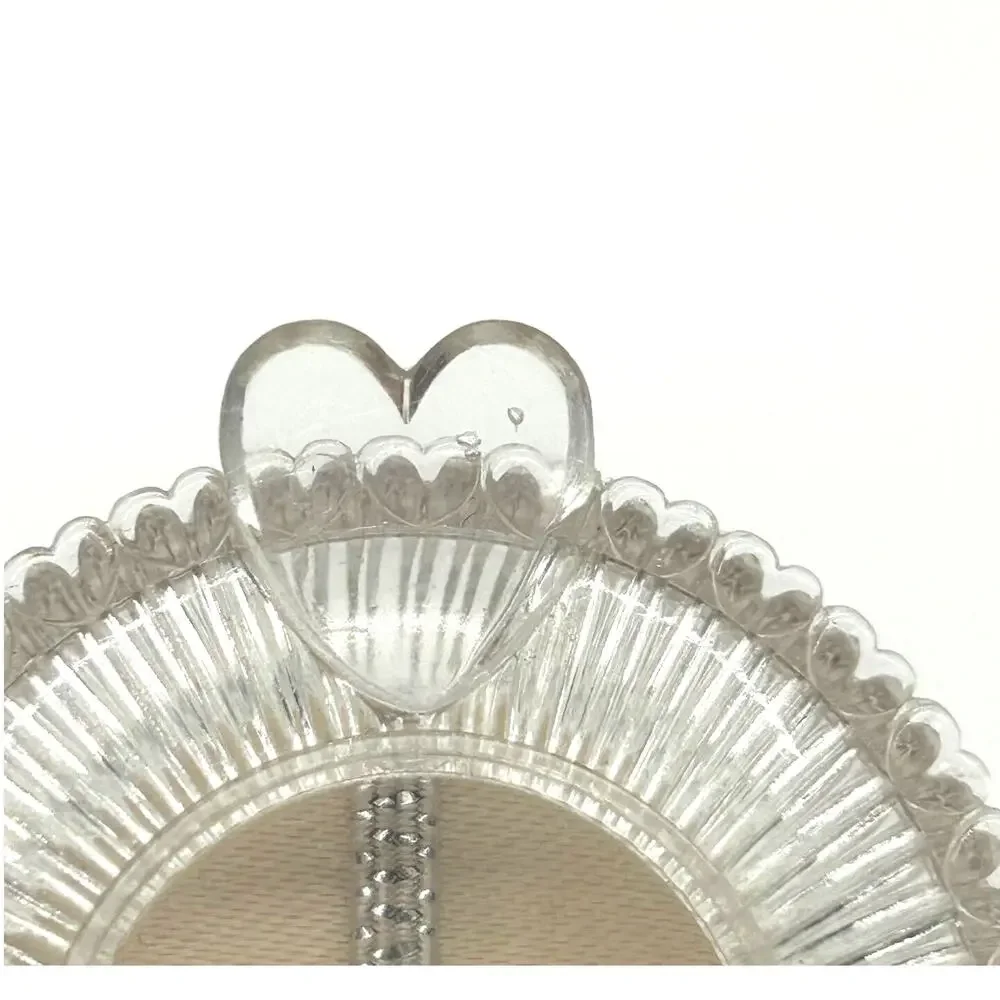 Vintage Clear Lucite MCM‎ Baby Ring Presentation Box